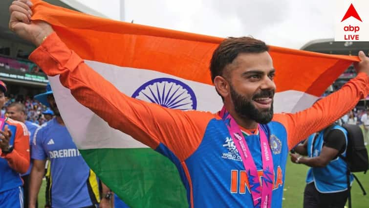 T20 World Cup 2024 Champion Mumbai Wankhede Stadium parade Virat Kohli nostalgic momment Virat Kohli: সেদিন রোহিত ও আমি দুজনেই কেঁদেছিলাম, আজ এই মুহূর্তটা জীবনে ভুলব না: বিরাট