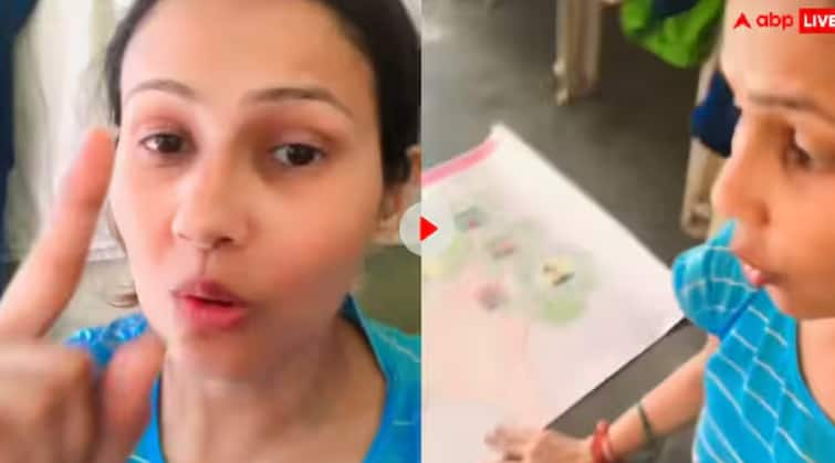 woman-advises-teachers-on-homework-given-to-her-child-in-vacation-video-viral Video: ਬੱਚਿਆਂ ਨੂੰ ਨਹੀਂ ਮਾਪਿਆਂ ਨੂੰ ਪਰੇਸ਼ਾਨ ਕਰਨ ਲਈ ਦਿੰਦੇ ਹੋਮਵਰਕ...ਸਕੂਲ ਖੁੱਲ੍ਹਣ ਤੋਂ ਬਾਅਦ ਅਧਿਆਪਕਾਂ 'ਤੇ ਭੜਕੀ ਮਹਿਲਾ, ਤੁਸੀਂ ਵੀ ਸੁਣੋ