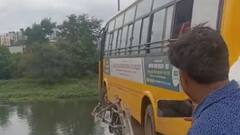 Pune News : काळ आला होता, पण! 25 विद्यार्थ्यांना घेऊन चाललेल्या स्कुल बसचा अपघात; इंद्रायणी नदीत कोसळता-कोसळता बचावली