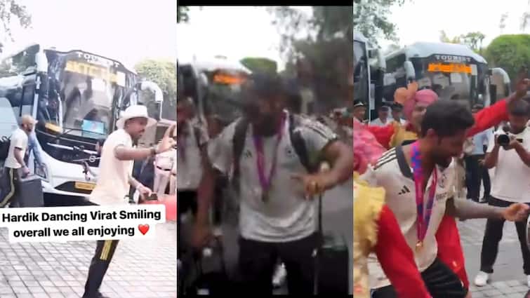 Hardik Pandya Suryakumar Yadav Dance In Delhi After T20 World Cup Win Viral Vodeo Latest Sports News Video: बारबाडोस से दिल्ली तक... हार्दिक पांड्या और सूर्यकुमार यादव समेत भारतीय खिलाड़ियों ने कुछ यूं किया डांस