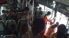 On Cam: Tamil Nadu Woman Thrown Off Bus, Rolls Down Road As It Takes Sharp Turn