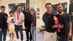 Virat Kohli Meets With Family At Team Hotel In Delhi After World Cup Winners Arrive From Barbados- SEE PICS