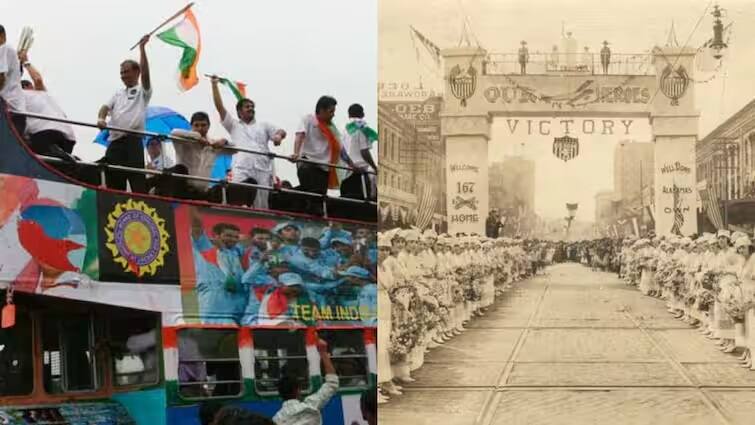 cricket news with know what is victory parade and how is started t20 world cup winning team india victory parade mumbai marine drive wankhede stadium Team India Victory Parade: વિક્ટરી પરેડની ક્યારે ને કઇ રીતે થઇ હતી શરૂઆત ? ટીમ ઇન્ડિયા બીજીવાર ઇતિહાસનું પુનરાવર્તન કરવા તૈયાર