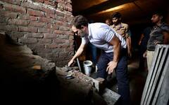 Rahul Gandhi: રાહુલ ગાંધીએ શ્રમિકો સાથે કરી મુલાકાત, હાથમાં પાવડો લઈ કર્યું કામ