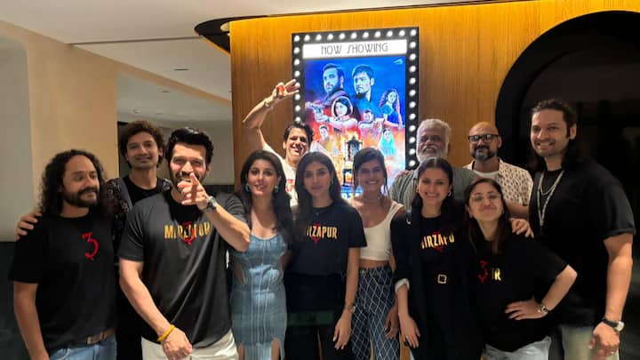 The star cast of Mirzapur 3 attended the Prime Video show's special screening