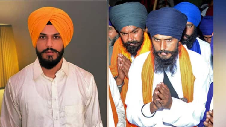 Amritpal Singh reached Parliament House Amritpal Singh Oath: ਸੰਸਦ ਭਵਨ ਪਹੁੰਚੇ ਅੰਮ੍ਰਿਤਪਾਲ ਸਿੰਘ, ਕਾਲੀ ਪੈਂਟ ਤੇ ਸੰਤਰੀ ਦਸਤਾਰ ਸਜਾਈ, ਥੋੜ੍ਹੀ ਦੇਰ 'ਚ ਚੁੱਕਣਗੇ ਸਹੁੰ