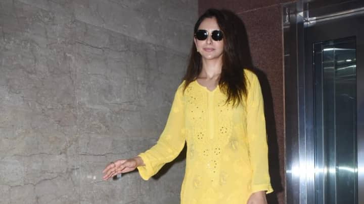 Rakul Preet is acing summer fashion in a yellow ethnic outfit
