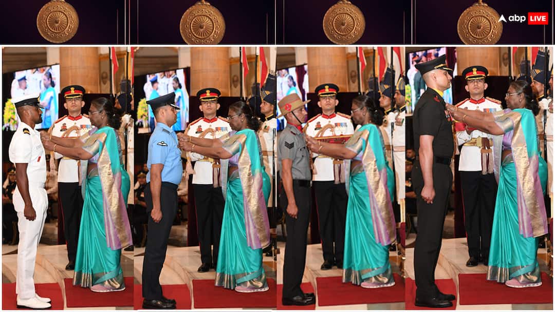 President Droupadi Murmu Presents Gallantry Awards Kirti chakra shaurya chakra see list Gallantry Awards: 10 कीर्ति, 26 शौर्य चक्र... राष्ट्रपति ने जांबाज जवानों को गैलेंट्री अवॉर्ड्स से किया सम्मानित, जानें किसे क्या मिला