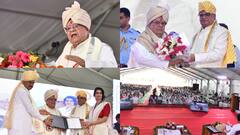 महाराजा सूरजमल बृज विश्वविद्यालय के दीक्षांत समारोह में पहुंचे राज्यपाल कलराज मिश्र, 95 हजार छात्रों को दी गई डिग्री