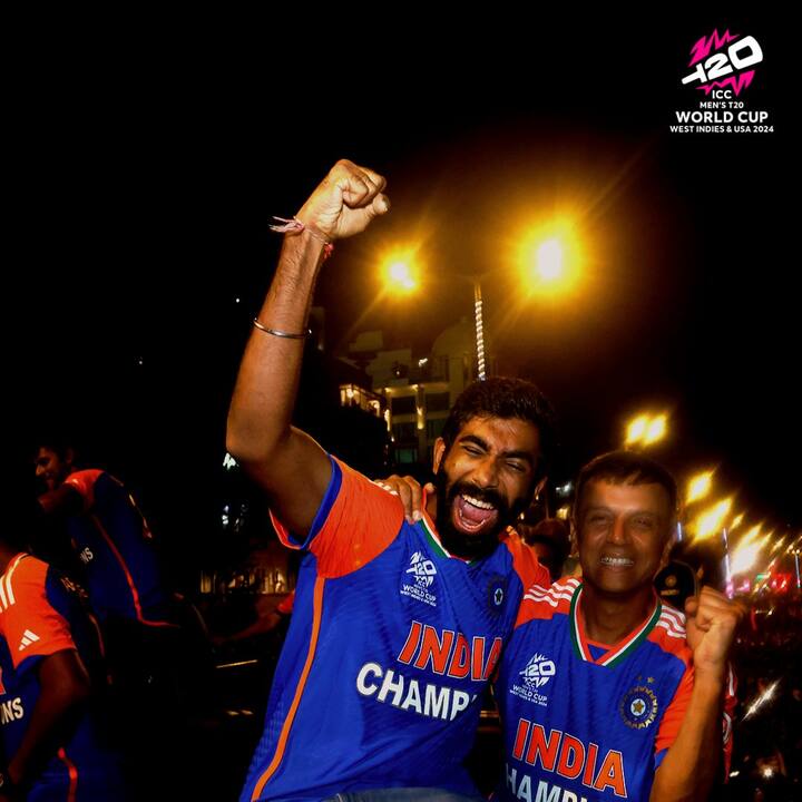 బుమ్రా నినదించెన్, ద్రావిడ్ నవ్వెన్. టీ 20 ప్రపంచకప్ గెలవడంలో రాహుల్ ద్రావిడ్, జస్ప్రీత్ బుమ్రాలది చాలా కీలకపాత్ర. బుమ్రా బంతితో... ద్రావిడ్ తన వ్యూహాలతో ప్రత్యర్థులకు చెక్ పెట్టారు. ఎప్పుడూ స్థిమితంగా ఉండే వీరిద్దరూ చేసిన సందడికి వాంఖడే కూడా చిన్నబోయింది. ఈ విజయం ఎంత మధురమో చాటి చెప్పింది.