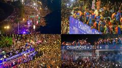 Victory Parade: नहीं देखी होगी ऐसी भीड़! मरीन ड्राइव की ये तस्वीरें सोशल मीडिया पर छाईं