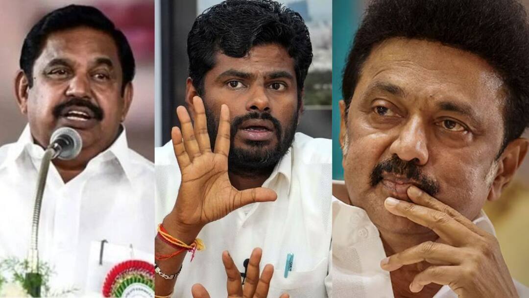 EPS Annamalai: வாயில் வடை , நம்பிக்கை துரோகி - எடப்பாடி & அண்ணாமலை இடையே வார்த்தை மோதல் - குறுக்கே திமுக Clash between AIADMK chief Edappadi Palaniswami and BJP state president Annamalai DMK slams both parties EPS Annamalai: வாயில் வடை , நம்பிக்கை துரோகி - எடப்பாடி & அண்ணாமலை இடையே வார்த்தை மோதல் - குறுக்கே திமுக