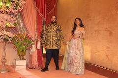 Anant Ambani ने संगीत में पहना सोने से बना सूट, Radhika Merchant की ड्रेस में था Diamond Crystal, देखें लुक