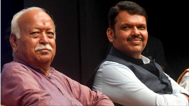 maharashtra deputy cm devendra fadnavis meets rss chief Mohan Bhagwat in nagpur नागपुर में RSS चीफ मोहन भागवत से डिप्टी सीएम देवेंद्र फडणवीस की मुलाकात, राजनीतिक चर्चाओं ने पकड़ा जोर