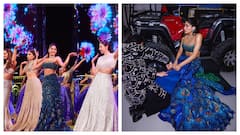 Janhvi Kapoor Shares Pics From Anant-Radhika Sangeet, Shikhar Cuts Can-Can From Her Dress