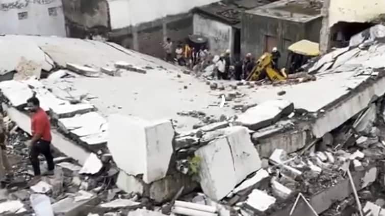 6-Storey Building Crashes Down In Gujarat's Surat, Woman Rescued, 3-4 People Trapped