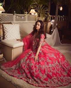 Pashmina Roshan Captivates With Alluring Look In A Pink Lehenga; SEE PICS