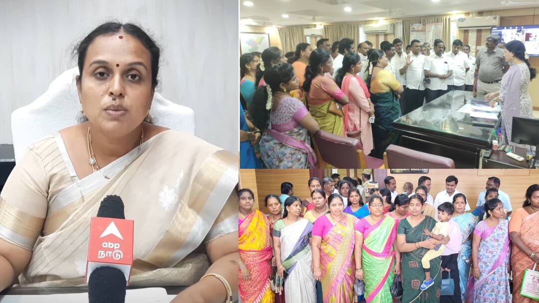 அட காஞ்சிபுரம் மேயரை மாத்துங்கப்பா.. சமாதானம் ஆக மாட்டோம்.. அதிரடி முடிவை கையில் எடுத்த கவுன்சிலர்கள்.. 33 councilors have met the District Collector and submitted a petition to pass a no-confidence motion against Kanchipuram Mayor Mahalakshmi Yuvraj tnn அட காஞ்சிபுரம் மேயரை மாத்துங்கப்பா.. சமாதானம் ஆக மாட்டோம்.. அதிரடி முடிவை கையில் எடுத்த கவுன்சிலர்கள்..