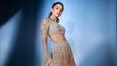 Rakul Preet Photos : வைர மகளே வா வா.. லெஹங்காவில் மிளிரும் ரகுல் ப்ரீத் சிங்!