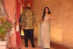 Anant Ambani ने संगीत में पहना सोने से बना सूट, Radhika Merchant की ड्रेस में था Diamond Crystal, देखें लुक