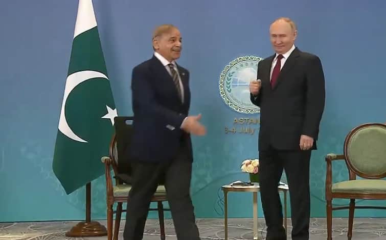 पुतिन को छोड़ किस नेता से हाथ मिलाने चले गए पाकिस्तानी के पीएम शहबाज शरीफ, वीडियो वायरल