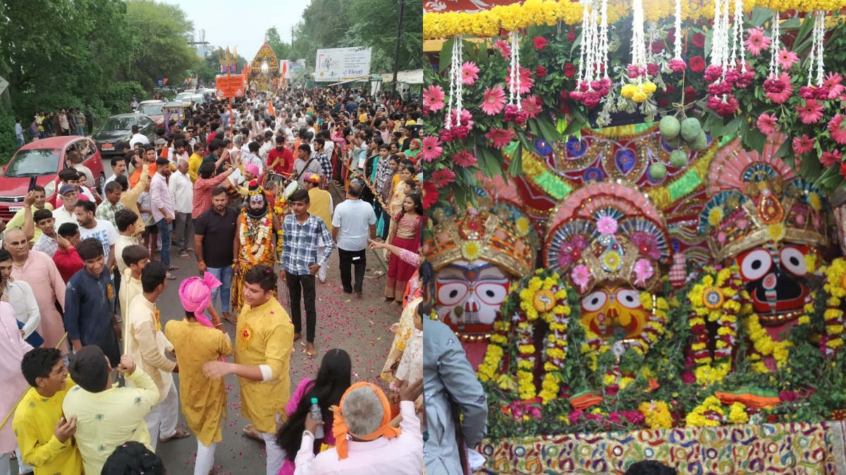 इंदौर में निकाली गई भगवान जगन्नाथ की भव्य शोभायात्रा, हजारों श्रद्धालुओं ने उत्साह के साथ लगाए जयकारे