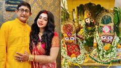 মধুচন্দ্রিমা থেকে ফিরেই বাড়িতে রথযাত্রার পুজোর আয়োজন কাঞ্চন-শ্রীময়ীর