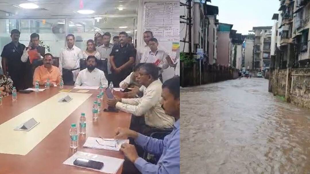Army Navy and Air Force ready Chief Minister Eknath Shinde reviewed the rain situation राजकारण करण्याची वेळ नाही, लोकांना मदत करणं गरजेचं, आर्मी, नेव्ही आणि एअर फोर्स सज्ज, मुख्यमंत्र्यांनी घेतला आढावा 