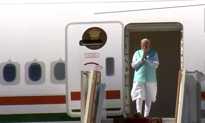 PM Narendra Modi arrived in Moscow on Monday on a two-day official visit to Russia. He will hold the 22nd India-Russia Annual Summit with President Putin in Moscow. (Image Source: ANI)