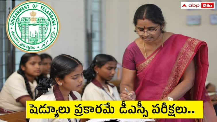 telangana dsc 2024 exams will be conduct asper schedule says schools education department TGDSC 2024: 'డీఎస్సీ' పరీక్షలు షెడ్యూలు ప్రకారమే, అభ్యర్థుల నిరసనకు తలొగ్గని రేవంత్ సర్కార్