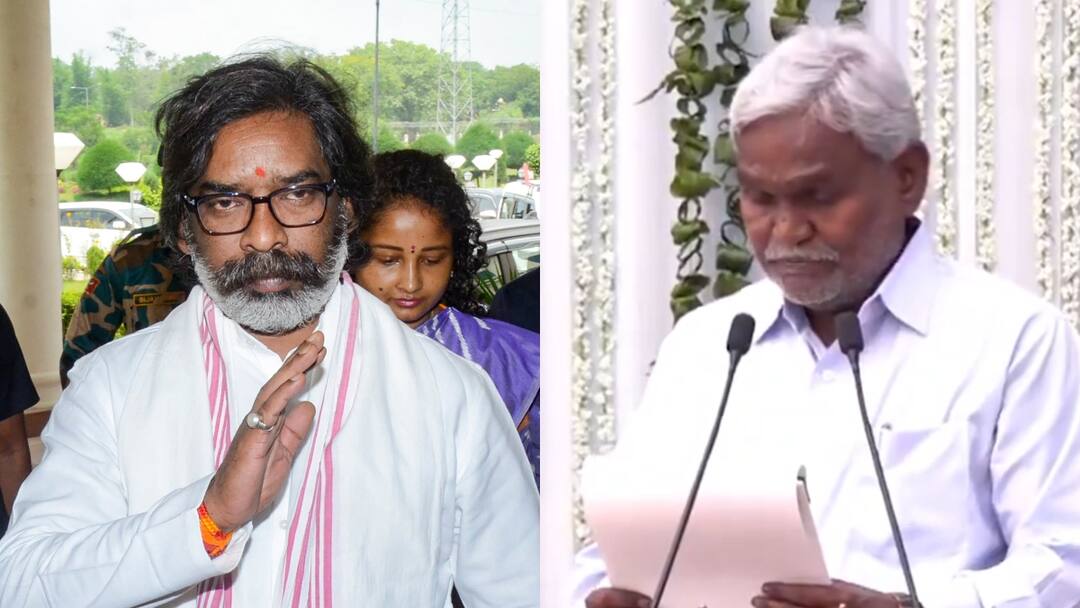 Jharkhand CM Hemant Soren Cabinet Expansion Champai Soren Ranchi Ministers Name Full List हेमंत सोरेन सरकार में पूर्व सीएम चंपई सोरेन बने मंत्री, भाई बसंत सोरेन को जगह नहीं