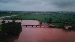 Kolhapur Rain Update : कोल्हापुुरात पावसाची उसंत;  प्रयाग चिखलीत संगमावर पंचगंगा नदी सर्वदूर पसरली
