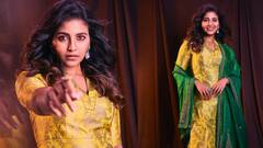 Anjali Photos : மஞ்சள் நிற உடையணிந்து மங்களகரமாய் இருக்கும் நடிகை அஞ்சலி!