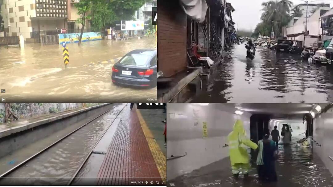 Mumbai Rain: மும்பையில் இரவோடு இரவாக கொட்டிய பேய் மழை; மூழ்கிய சாலைகள்! தவிக்கும் பொதுமக்கள் - வீடியோவை பாருங்க