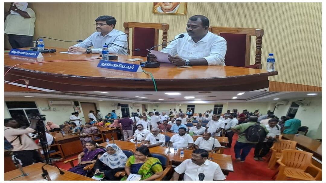 நெல்லை மேயர் ராஜினாமா- மன்றக்கூட்டத்தில் மேஜையின் மீது தட்டி ஒப்புதல் தெரிவித்த பெரும்பான்மை கவுன்சிலர்கள்!