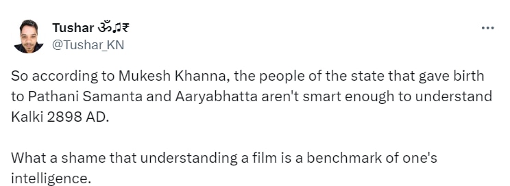 बिहार-ओडिसा के दर्शकों के लिए नहीं है 'कल्कि', इस बयान के बाद  मुकेश खन्ना हुए ट्रोल, लोग बोले- 'आप पर शर्म आती है’