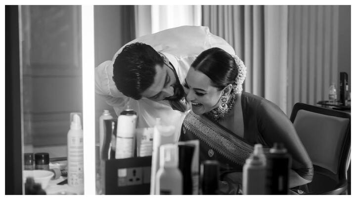 On Tuesday, Sonakshi Sinha shared a series of candid and adorable pictures from her wedding album with Zaheer Iqbal. Sonakshi included heartfelt notes with each photo.