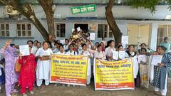 नवादा में एनएचएम महिला कर्मी मंत्री मंगल पांडे पर क्यों भड़कीं? अचानक पहुंच गईं सिविल सर्जन ऑफिस