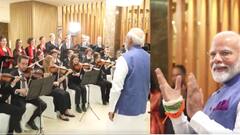 Watch Video: வந்தே மாதரம் பாடலை பாடி அசத்திய ஆஸ்திரிய கலைஞர்கள்: நின்று ரசித்த பிரதமர் மோடி..!