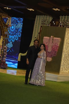 Celebrities Grace Anant Ambani, Radhika Merchant's Shiva Shakti Puja; See Pics