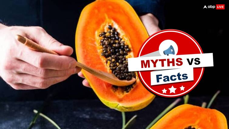 papaya for a pregnant lady should be avoided if the papaya is green or semi ripe why know about myth vs facts Myth Vs Facts: प्रेग्नेंसी में पपीता खाने से गर्भपात हो जाता है, जानें क्या है सही जवाब?