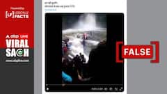 Fact Check: Video Falsely Shared As People Getting Swept Away In A Waterfall In Gujarat