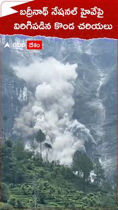 బద్రీనాథ్ నేషనల్ హైవేపై విరిగిపడిన కొండ చరియలు