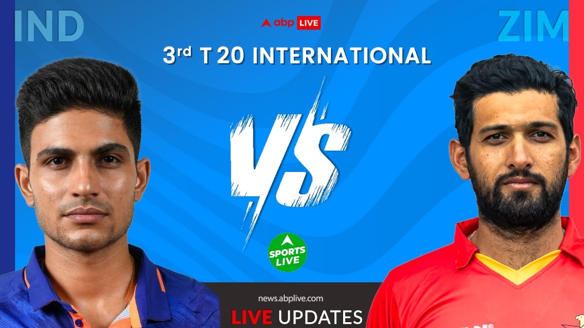 IND vs ZIM 3rd T20I Live Score: