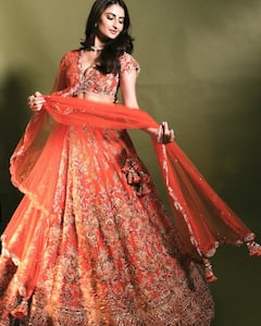 Palak Tiwari's Dreamy Orange Lehenga Is Every Desi Girl's Dream, See All Pics