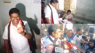 Vikravandi bypoll 2024: விக்கிரவாண்டி இடைத்தேர்தல்: வாக்களித்தார்  திமுக வேட்பாளர் அன்னியூர் சிவா
