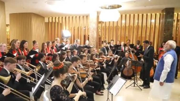 PM Modi In Austria Orchestra Performs Vande Mataram Austrian Orchestra Dazzles PM Modi With 'Vande Mataram' Performance In 'Austria-European Symphony Style'