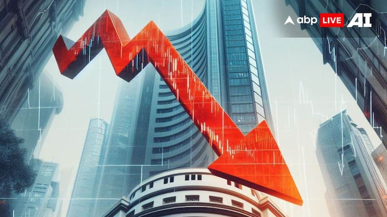 Sensex Nifty Closes IN Red After Touching All-time high Auto IT Banking Metals Stocks Saw Sharp Selling रिकॉर्ड हाई छूने के बाद मुनाफावसूली के चलते गिरावट के साथ शेयर बाजार बंद, ऑटो-आईटी स्टॉक्स में भारी बिकवाली