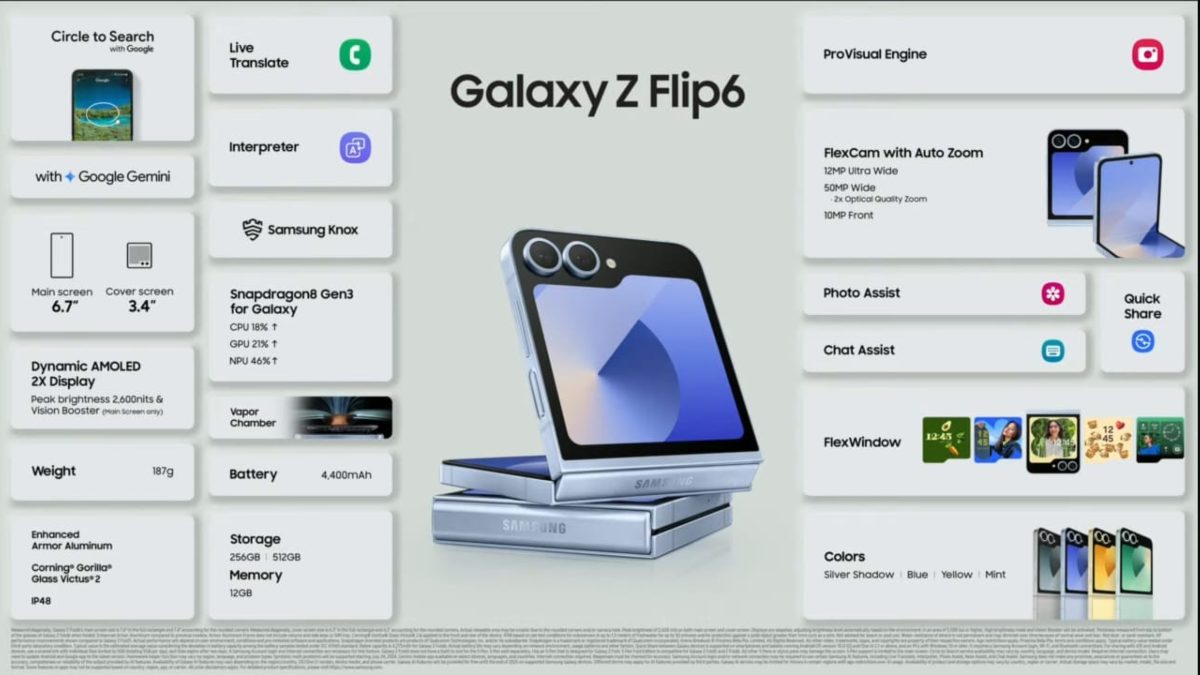 Samsung Galaxy Z Flip 6 हुआ लॉन्च, इसके Galaxy AI फीचर्स और डिजाइन बदल देंगे मोबाइल एक्सपीरियंस