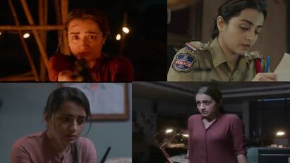 Trisha first web series Brinda to be streamed in Sony liv from this date Watch Video : வெப் சீரிஸில் முதல் முறையாக கால் பதிக்கும் த்ரிஷா... பிருந்தா டீசர் எப்படி இருக்கு?
